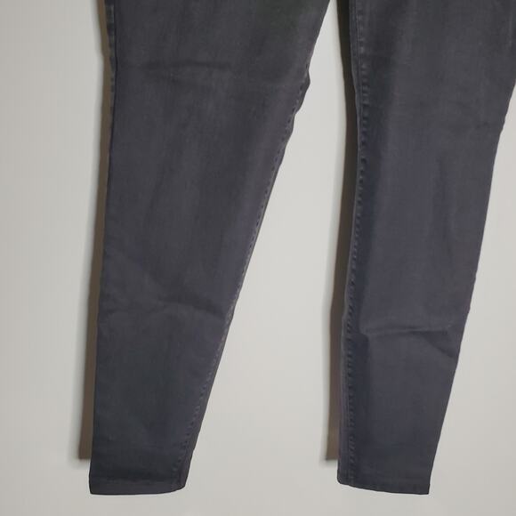 Eileen Fisher washed dark grey denim pull on organic cotton pants Size Large - Picture 9 of 9